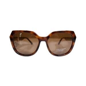 Cole Haan 55mm Polarized Oversize Sunglasses in TORTOISE NEW